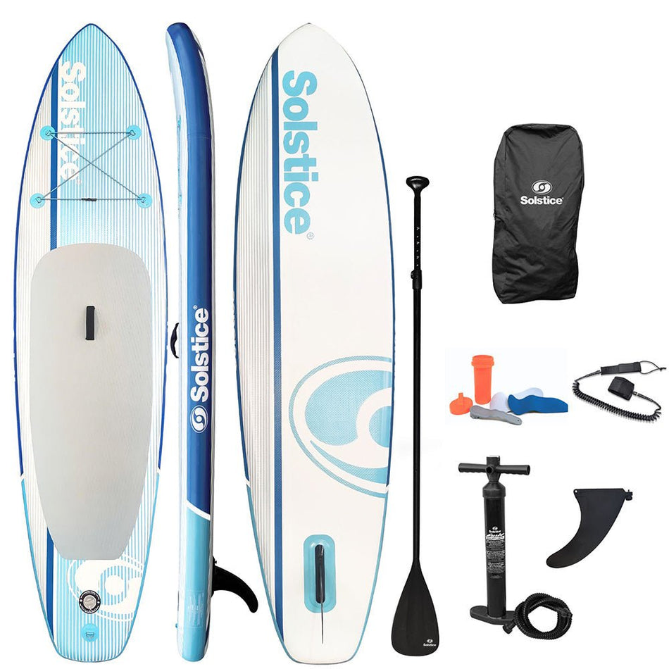 Solstice Watersports 10'6" Cruiser Inflatable Stand - Up Paddleboard Kit - Blue - Get Tight Gear
