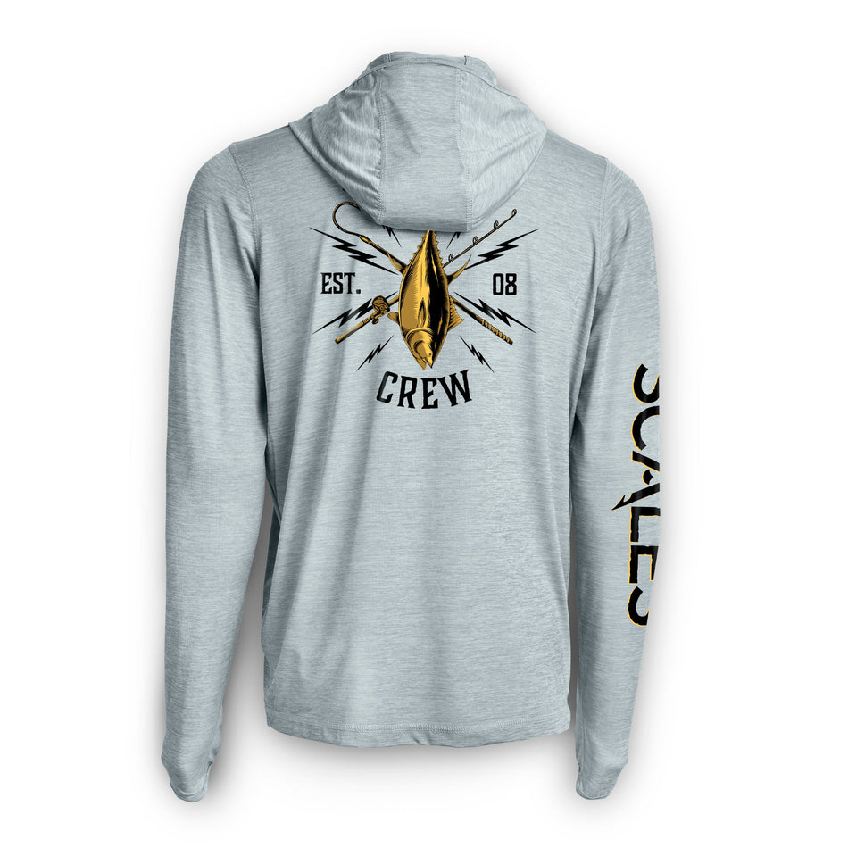 Blue Gold Hooded Active Performance
