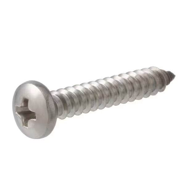 #6 x 1/2" Pan Head Screw 316 Stainless Steel - 10 Pack