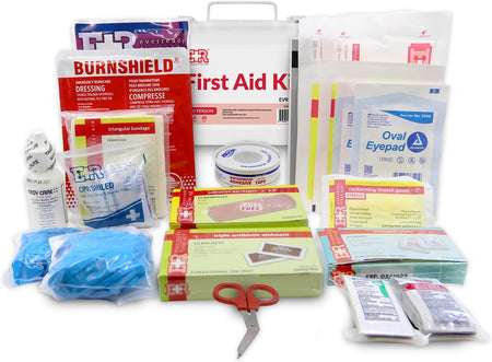 10 - Person First Aid Kit – Metal Case - Get Tight Gear