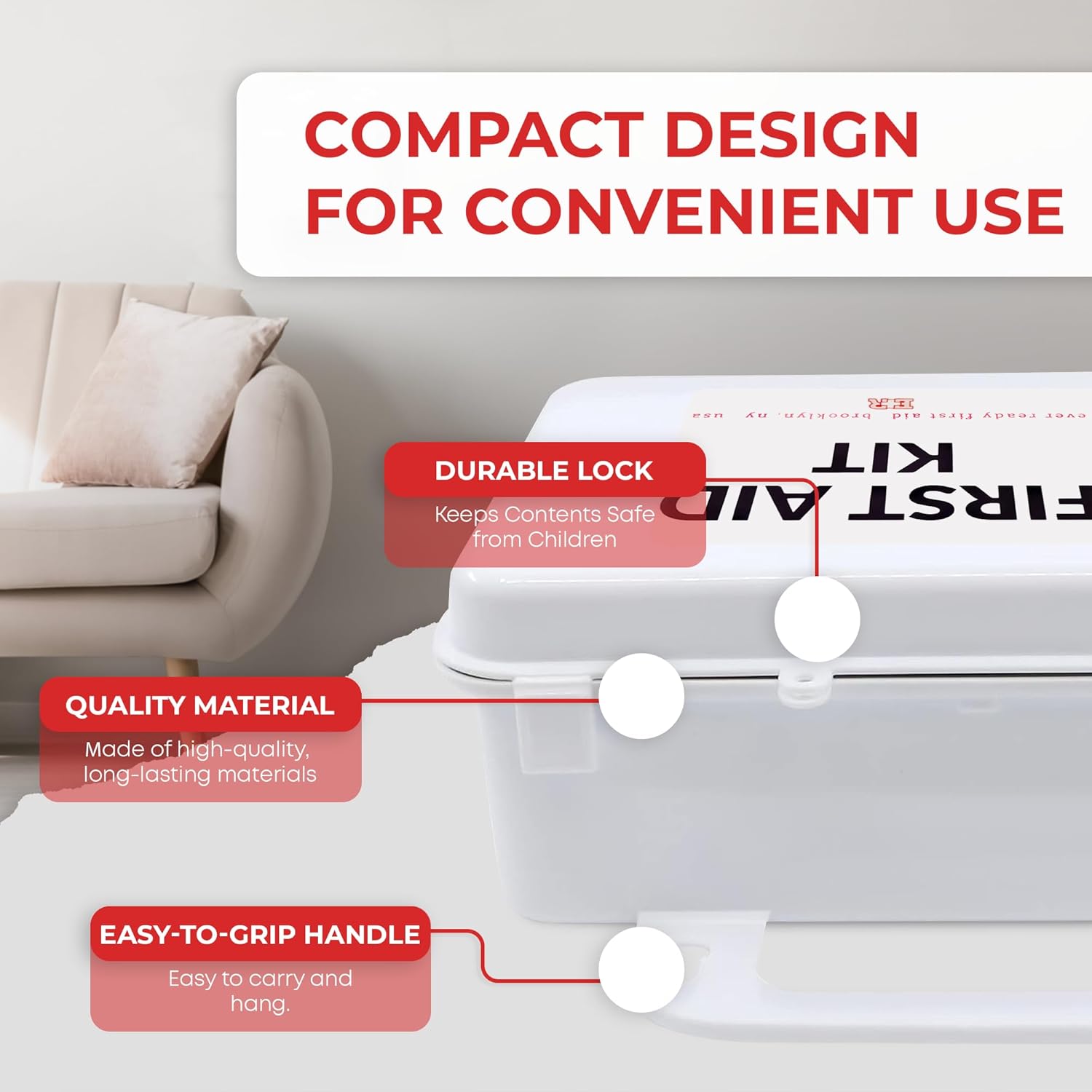 10 Person First Aid Kit - OSHA and ANSI Class A Compliant - Get Tight Gear