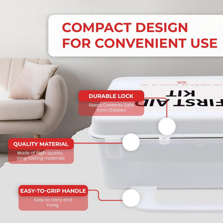 10 Person First Aid Kit - OSHA and ANSI Class A Compliant - Get Tight Gear