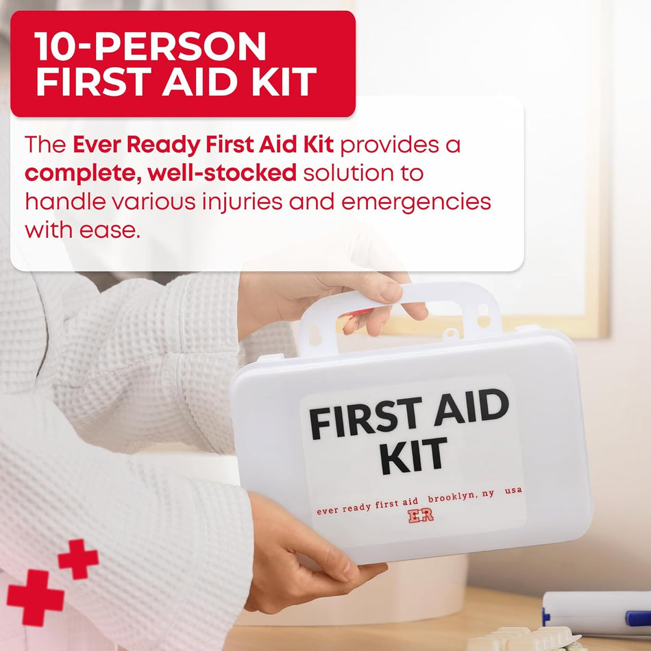 10 Person First Aid Kit - OSHA and ANSI Class A Compliant - Get Tight Gear