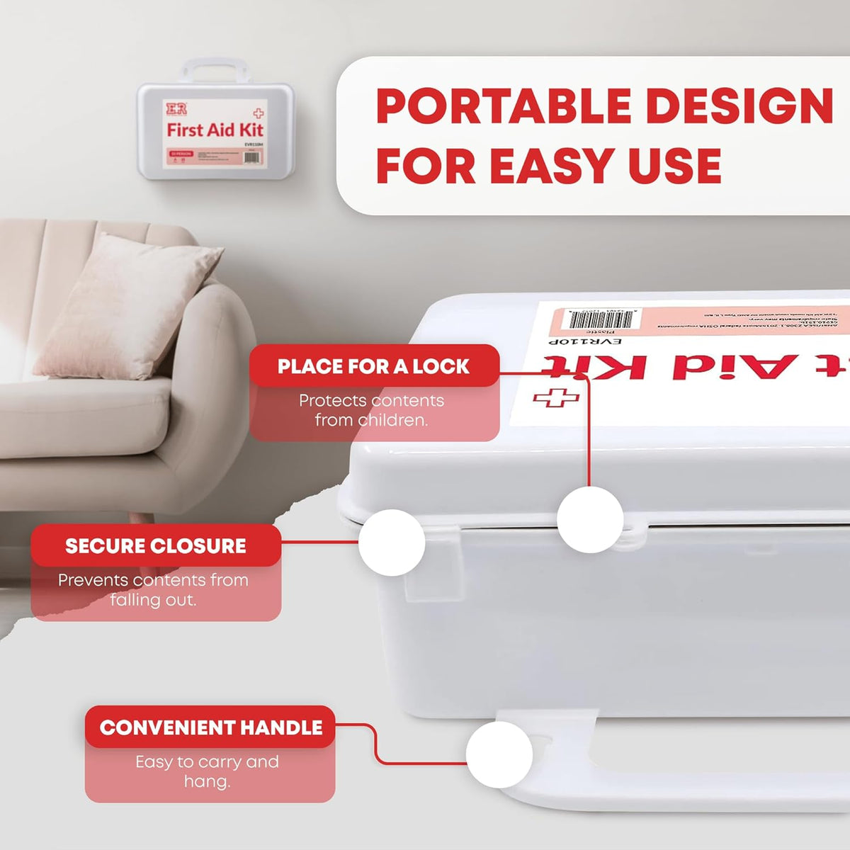 10 Person First Aid Kit – Type III, ANSI A, OSHA Compliant - Get Tight Gear