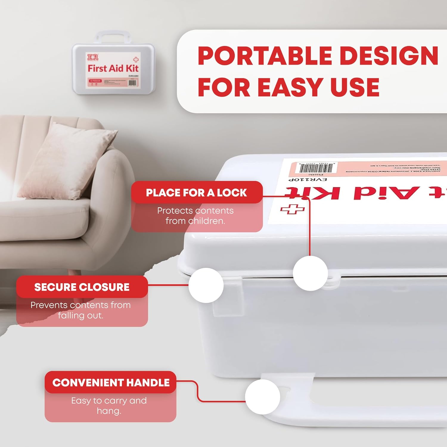 10 Person First Aid Kit – Type III, ANSI A, OSHA Compliant - Get Tight Gear