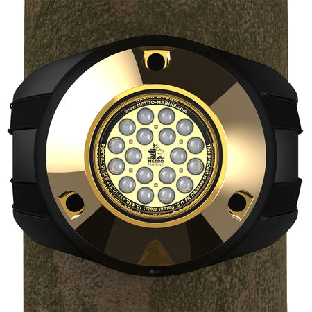 Metro Marine High-Output Piling Mount Underwater Light w/Intelligent Monochromatic LED's - Green, 45 Beam