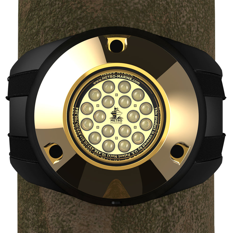 Metro Marine High-Output Piling Mount Underwater Light w/Intelligent Monochromatic LED's - White, 45 Beam