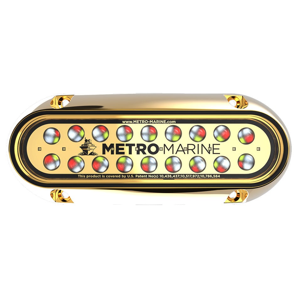 Metro Marine High-Output Elongated Underwater Light w/Intelligent Full Spectrum LED's - RGBW, 45 Beam