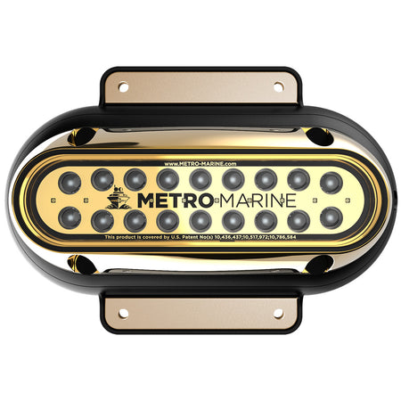 Metro Marine High-Output Elongated Surface Mount Light w/Intelligent Monochromatic LED's - Green, 45 Beam