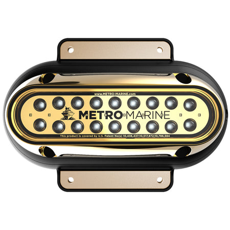 Metro Marine High-Output Elongated Surface Mount Light w/Intelligent Monochromatic LED's - Aqua, 90 Beam