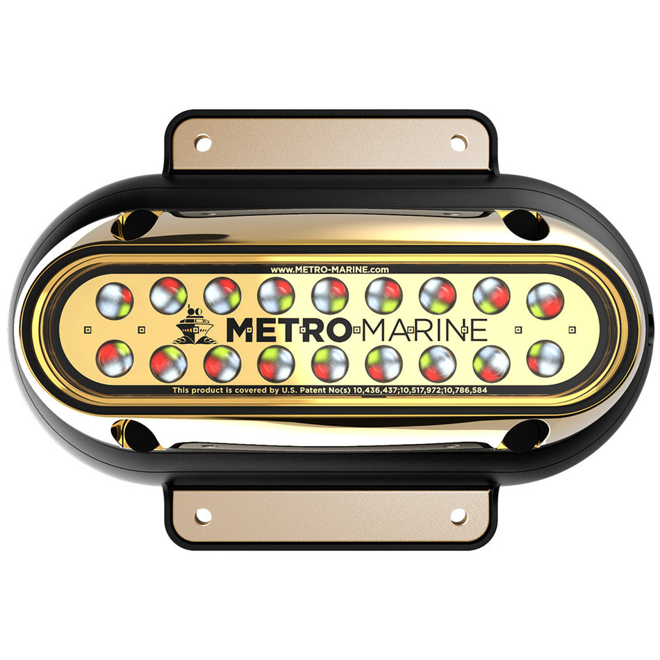 Metro Marine High-Output Elongated Surface Mount Light w/Intelligent Full Spectrum LED's - RGBW, 45 Beam