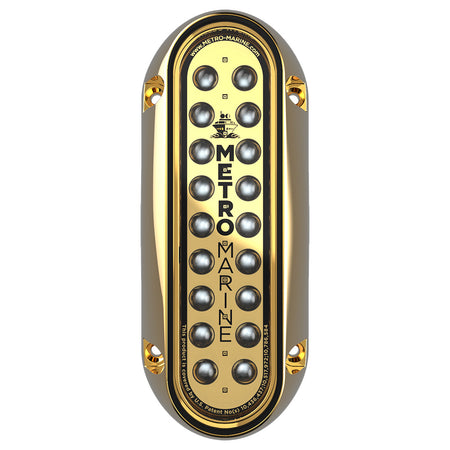 Metro Marine High-Output Elongated Vertical Mount Light w/Intelligent Monochromatic LED's - Blue, 45 Beam