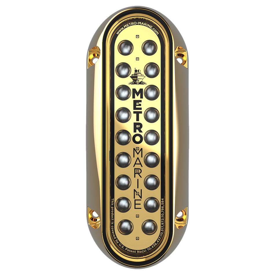 Metro Marine High-Output Elongated Vertical Mount Light w/Intelligent Monochromatic LED's - Blue, 45 Beam
