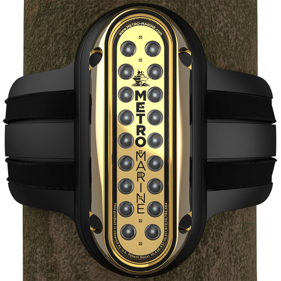 Metro Marine High-Output Vertical Piling Mount Light w/Intelligent Monochromatic LED's - Aqua, 45 Beam
