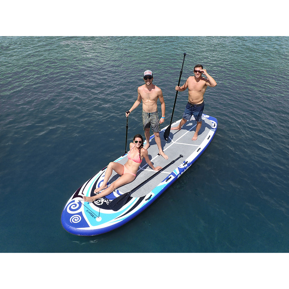 Solstice Watersports 16' Maori Giant Inflatable Stand-Up Paddleboard w/Leash & 4 Paddles