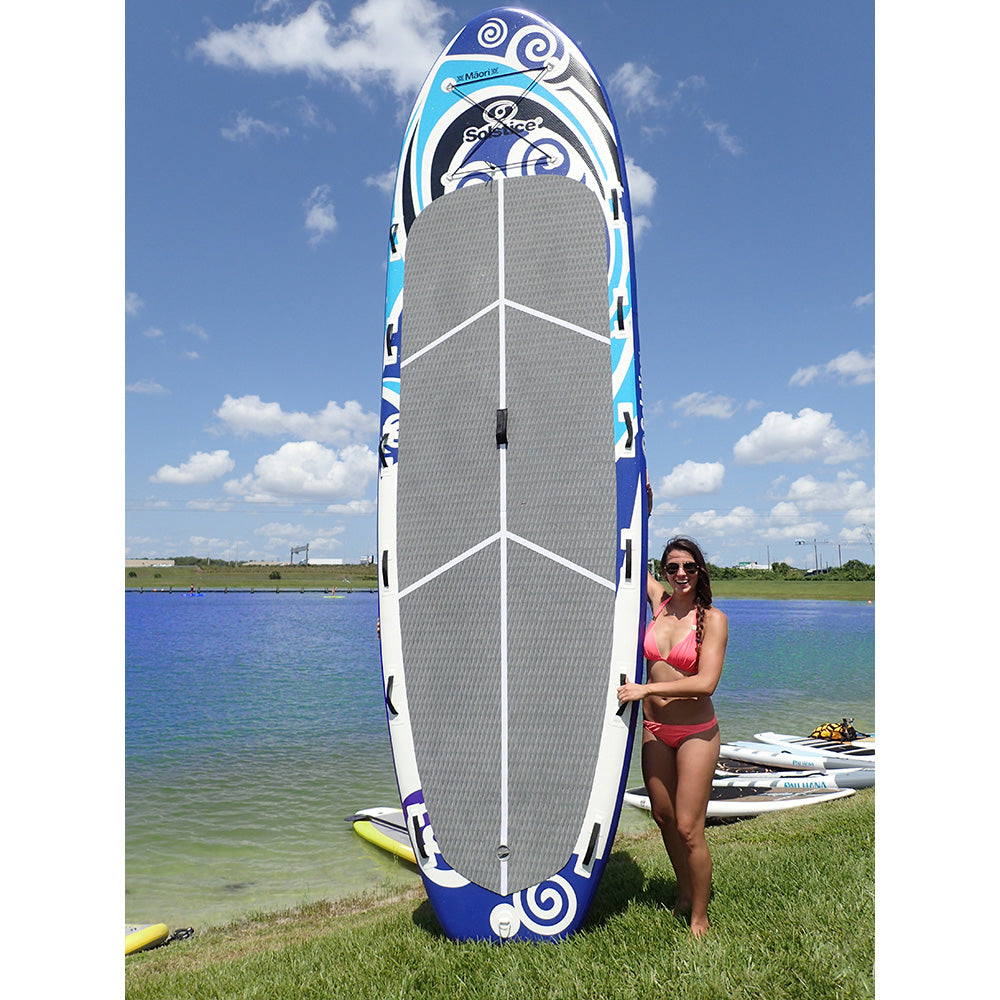 Solstice Watersports 16' Maori Giant Inflatable Stand-Up Paddleboard w/Leash & 4 Paddles