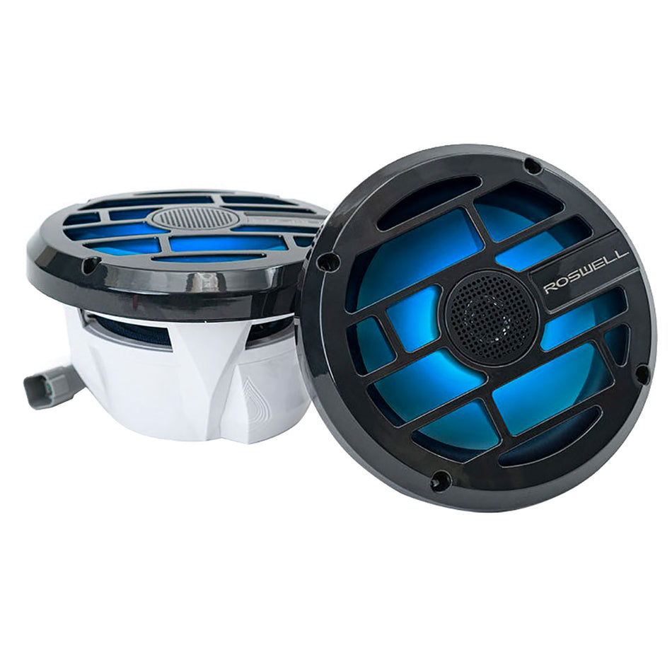 Altavoces marinos Roswell Serie R 6.5 - Rejilla antracita - 60 W RMS, 120 W de potencia máxima [C920-1902]