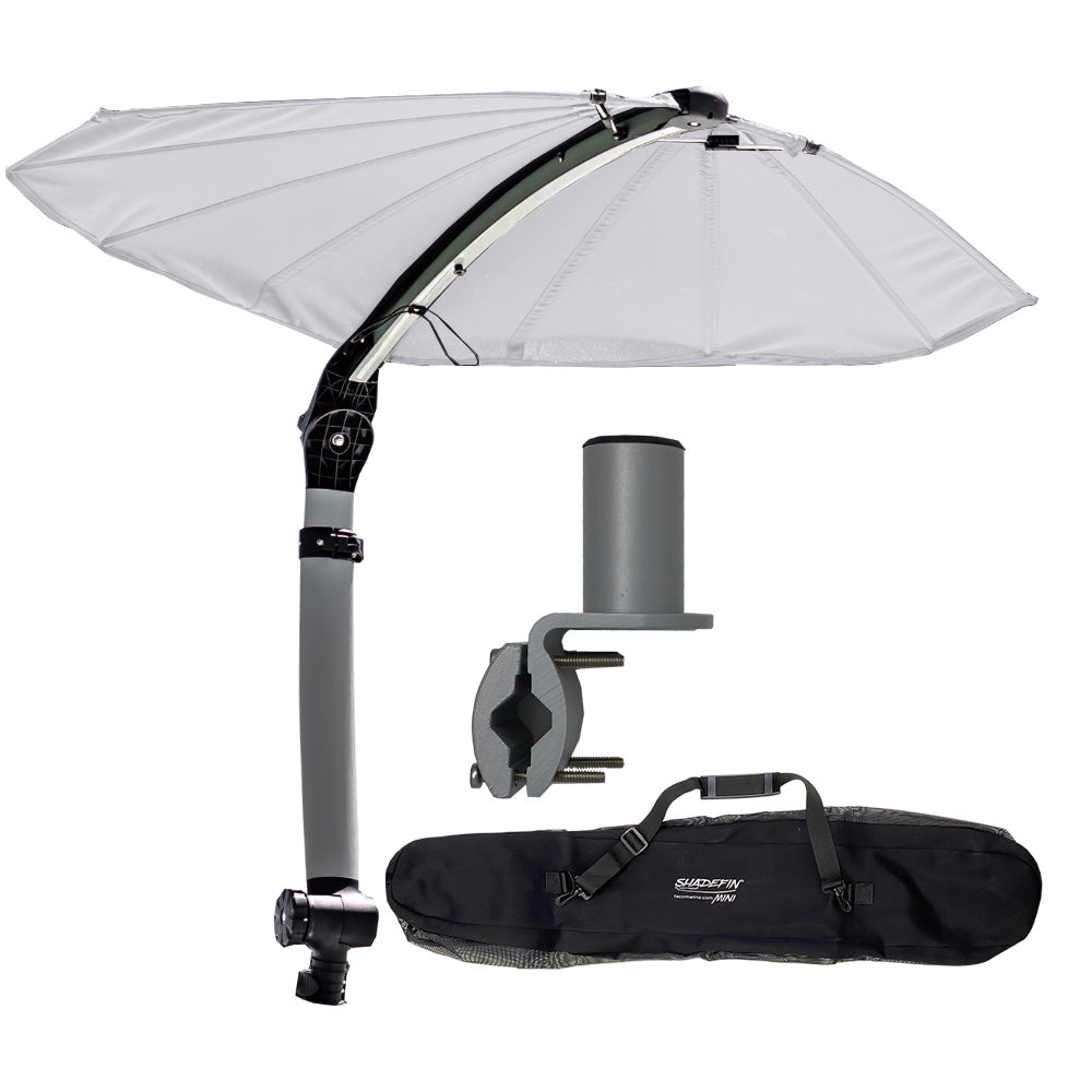 TACO ShadeFin Mini w/White Fabric - Bag & Square Rail Mount Kit