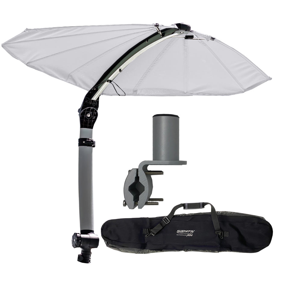 TACO ShadeFin Mini w/White Fabric - Bag & Square Rail Mount Kit