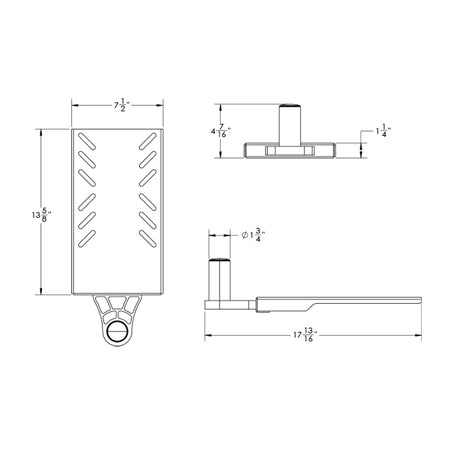TACO ShadeFin Mini Swivel Seat Mount