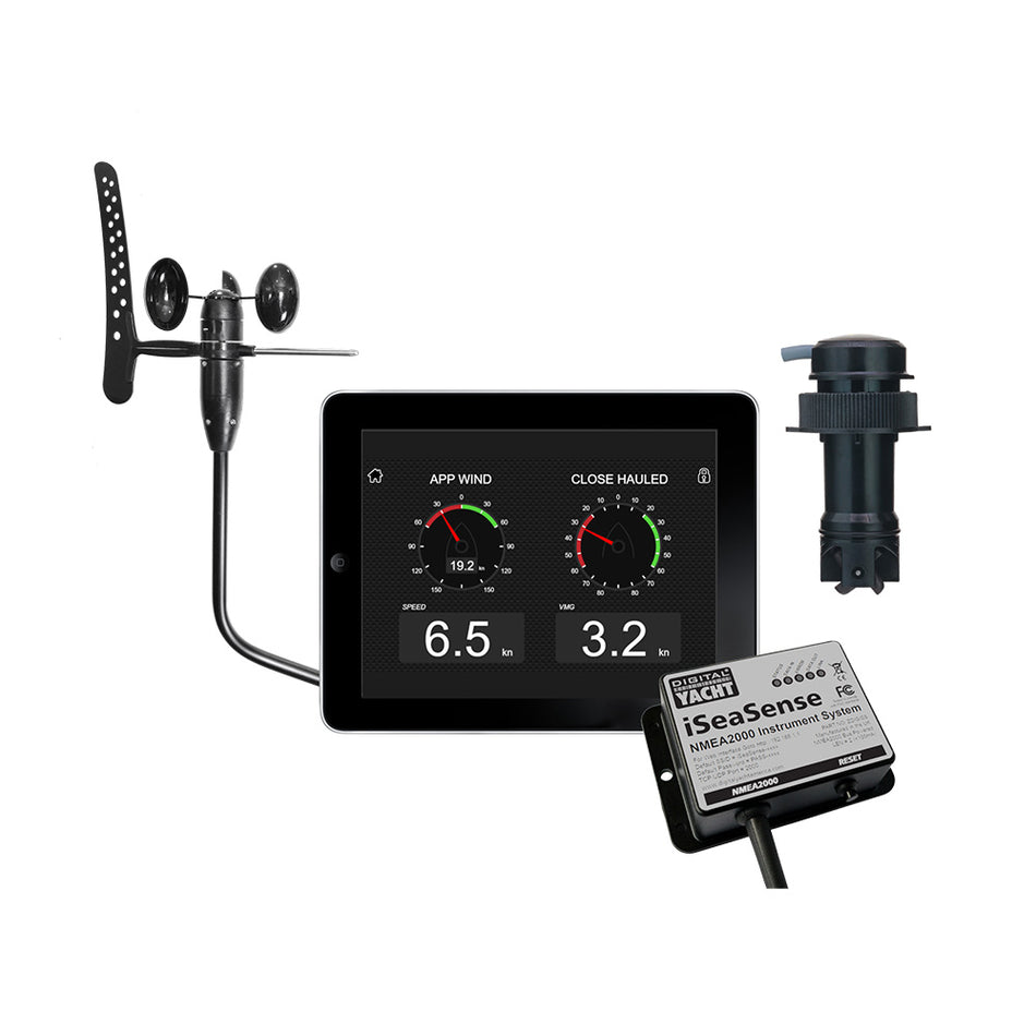 Yate digital iSeaSense, paquete inalámbrico de velocidad, profundidad, temperatura y viento [ZDIGISSPK2]