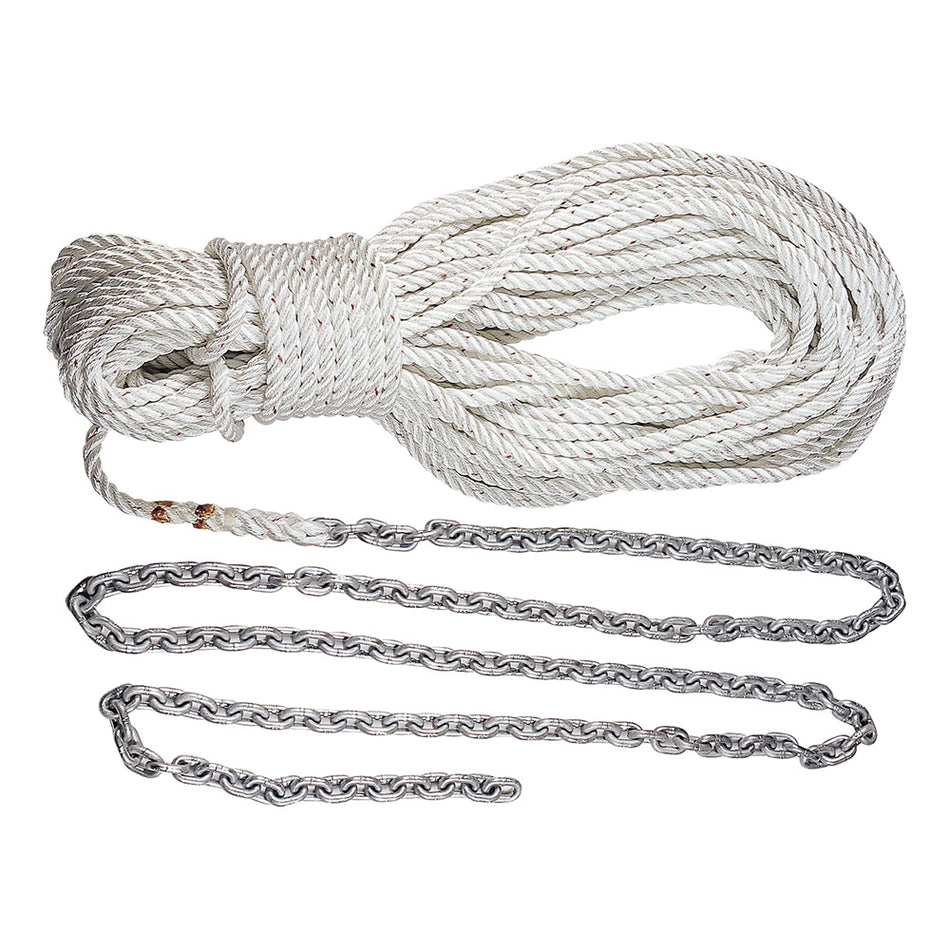 Lewmar Anchor Rode 20 5/16 G4 Chain w/300 5/8 Rope w/Shackle