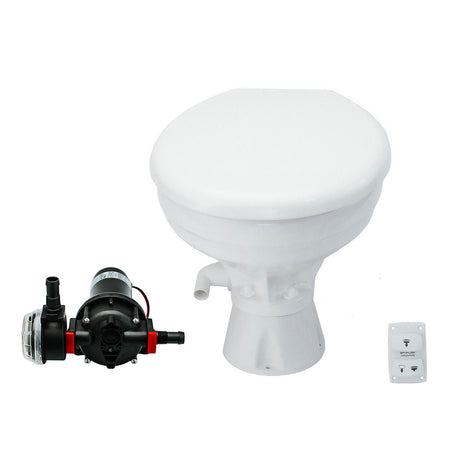 Johnson Pump AquaT Toilet Silent Electric  Comfort - 24V w/Pump