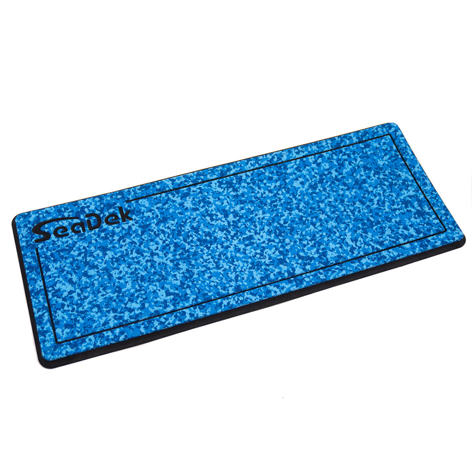 Almohadilla de casco pequeña SeaDek de 14 x 36" (20 mm) de doble densidad con logotipo SeaDek - Textura cepillada - Camuflaje aguamarina/Negro (355,6 mm x 914,4 mm x 20 mm) [37925-81119]