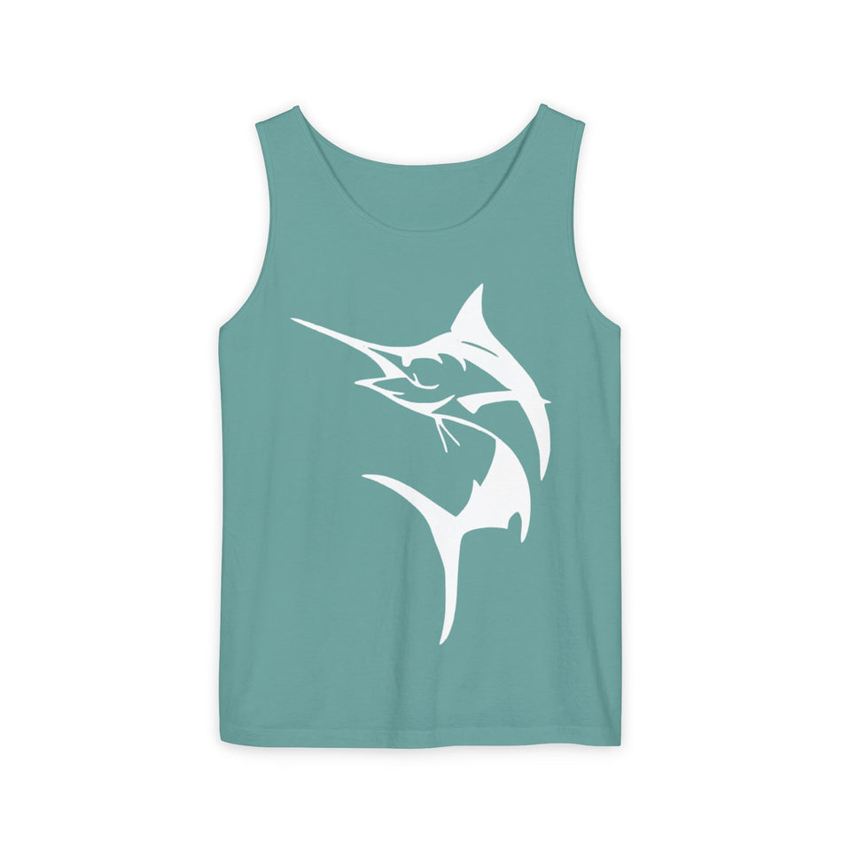 Marlin Fishing Tank Top - Unisex Beachwear, Summer Shirt, Gift for Fishermen, Ocean Lover Apparel, Casual Layering Piece