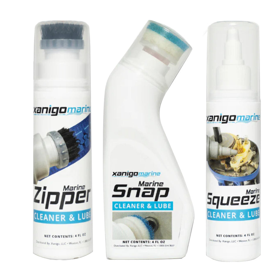 Juego de lubricantes para cierres de cremallera marinos de 3 piezas Xanigo Marine [XMZSLS3PC]