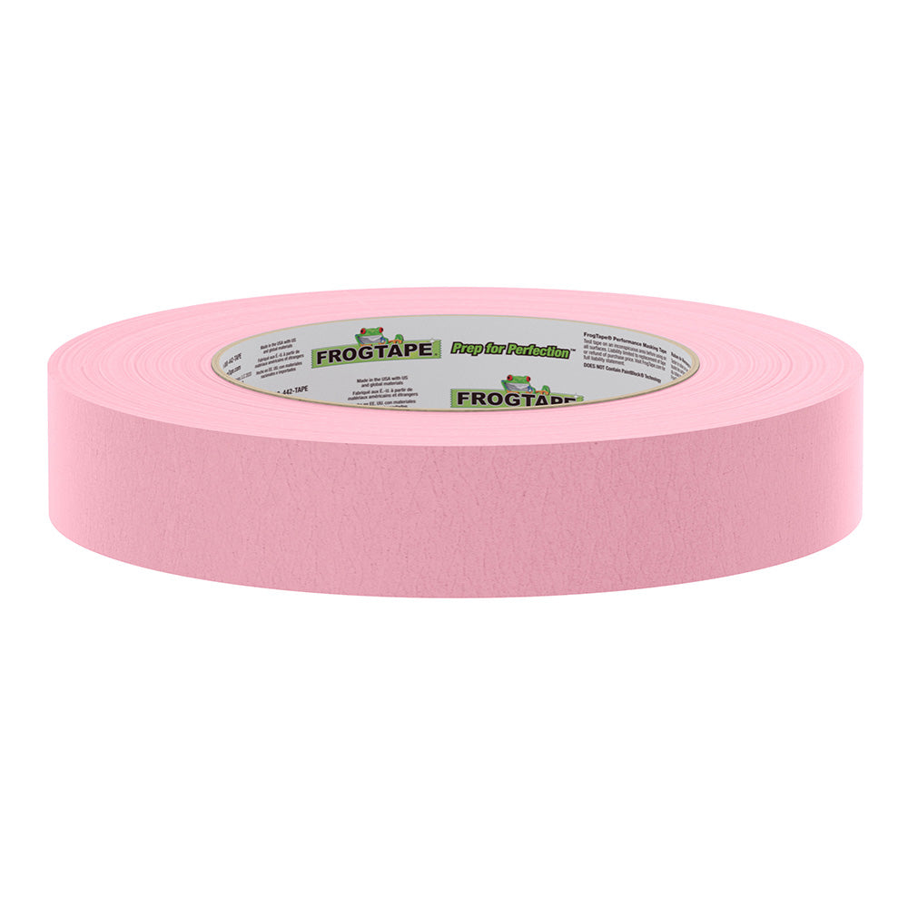 FrogTape CP 325 Medium-High Adhesion Masking Tape - 24MM x 55M x 12-Pack - Pink - Rated f/325F