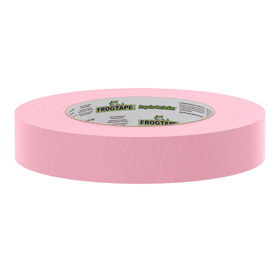 FrogTape CP 325 Medium-High Adhesion Masking Tape - 24MM x 55M x 12-Pack - Pink - Rated f/325F