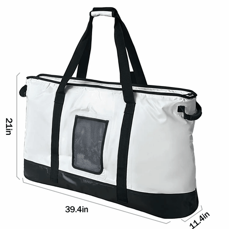 105QT Fish Cooler Bag with YKK Zipper, Flat Bottom - Get Tight Gear
