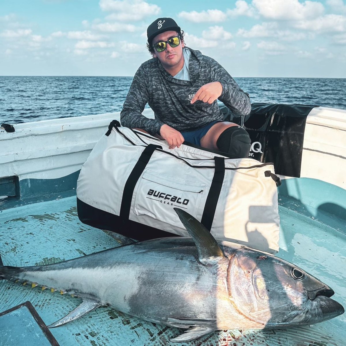 105QT Fish Cooler Bag with YKK Zipper, Flat Bottom - Get Tight Gear