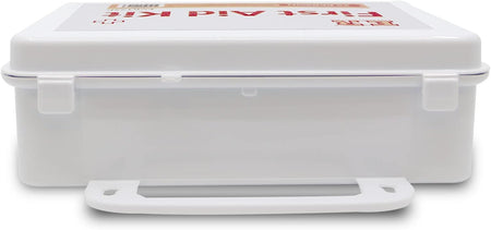 107 Piece, 25 Person First Aid Kit with Plastic Case, OSHA Compliant - Get Tight Gear
