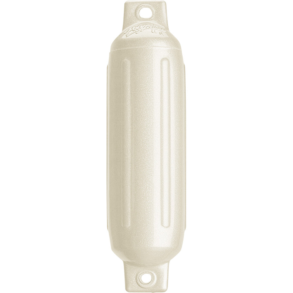 Polyform G-1 Twin Eye Fender 3.5" x 12.8" - Metallic White