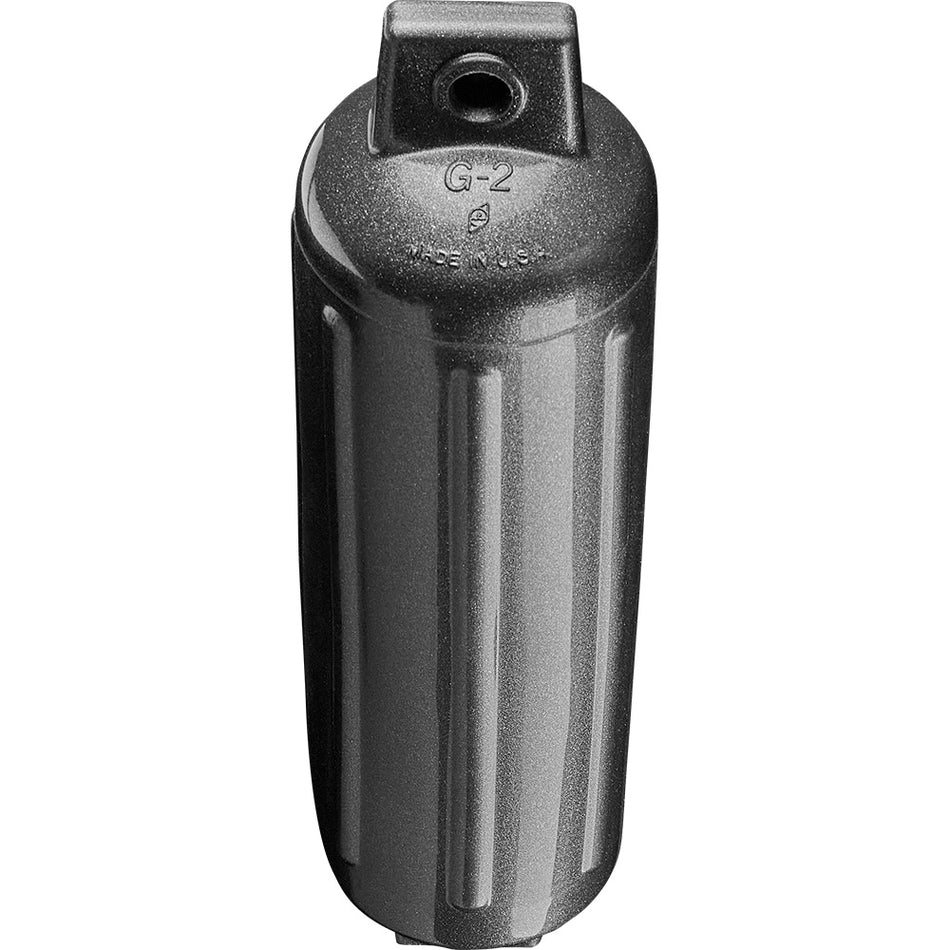 Polyform G-2 Twin Eye Fender 4.5" x 15.5" - Metallic Graphite