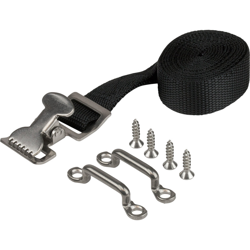 Correa para tanque de gasolina Sea-Dog - Cinta de nailon/acero inoxidable 304 - 183 cm [359995-1]