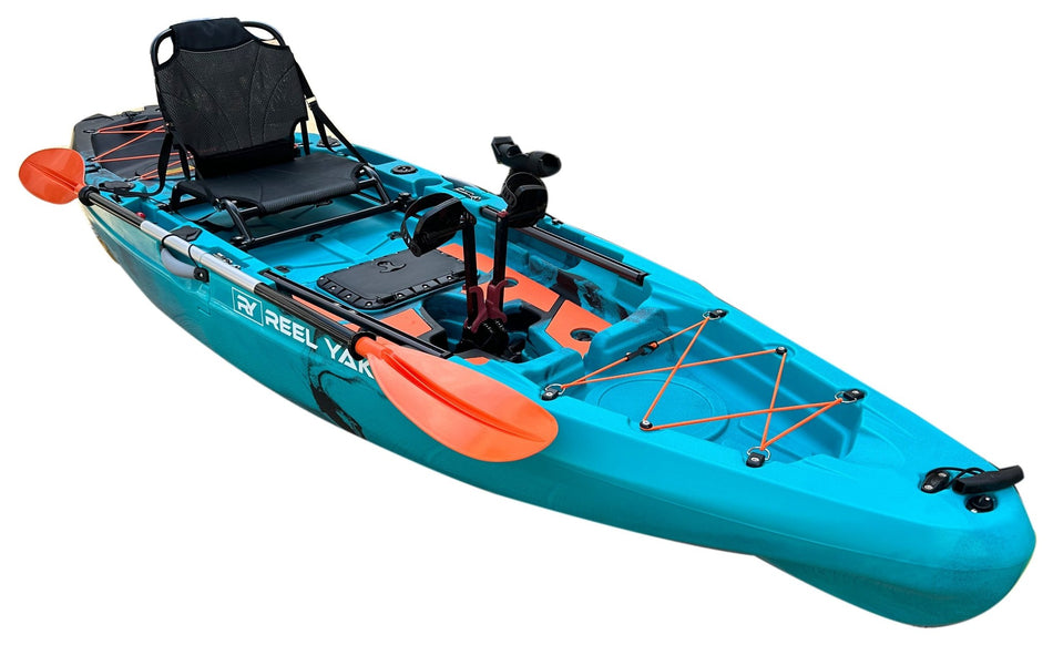 10.8ft Rapido Modular Fin Drive Pedal Fishing Kayak | 440lbs Capacity | 2 Piece - Get Tight Gear