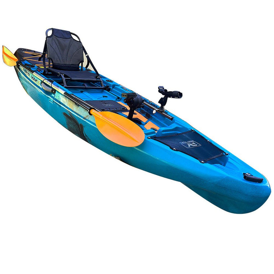 10.8ft Rapido Modular Propeller Drive Pedal Fishing Kayak | 440lbs Capacity | 2 Piece - Get Tight Gear