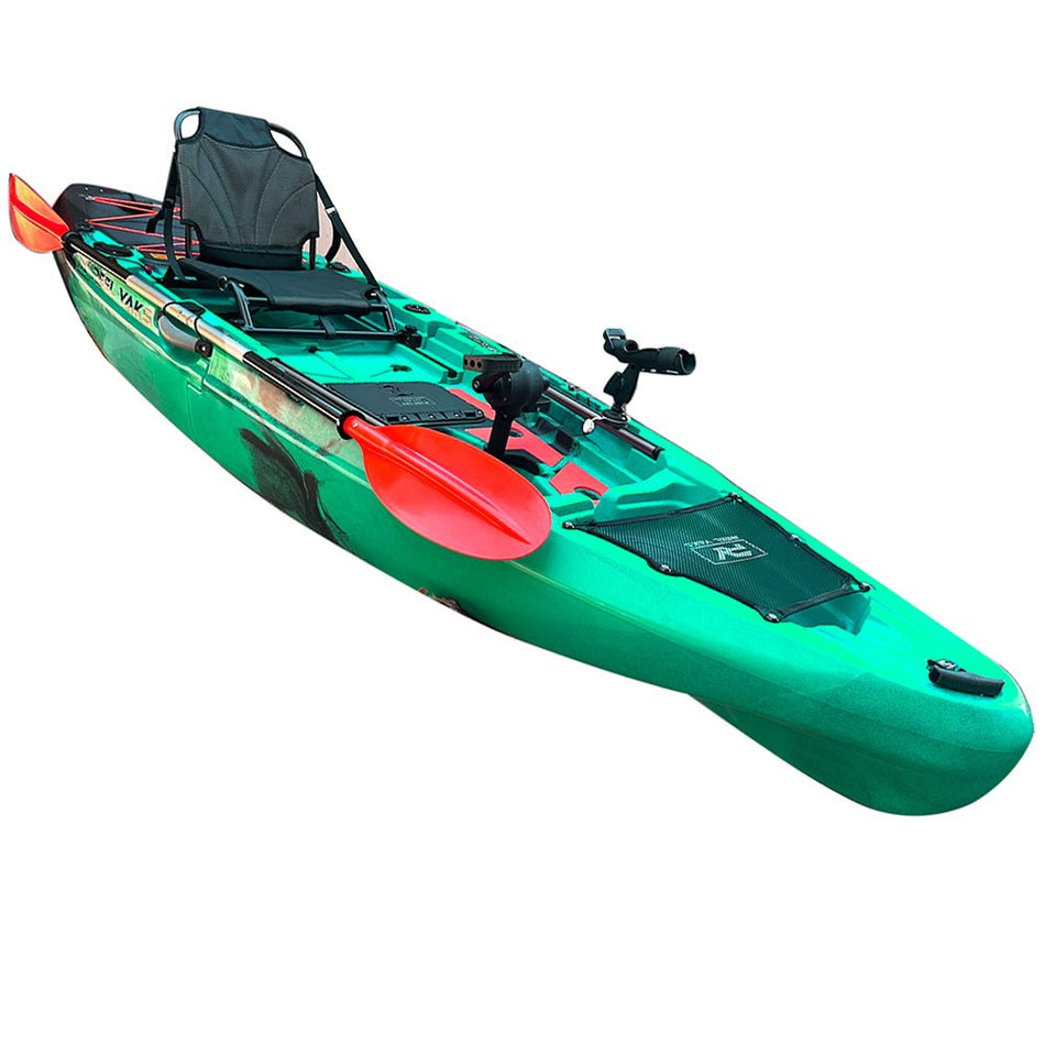 10.8ft Rapido Modular Propeller Drive Pedal Fishing Kayak | 440lbs Capacity | 2 Piece - Get Tight Gear