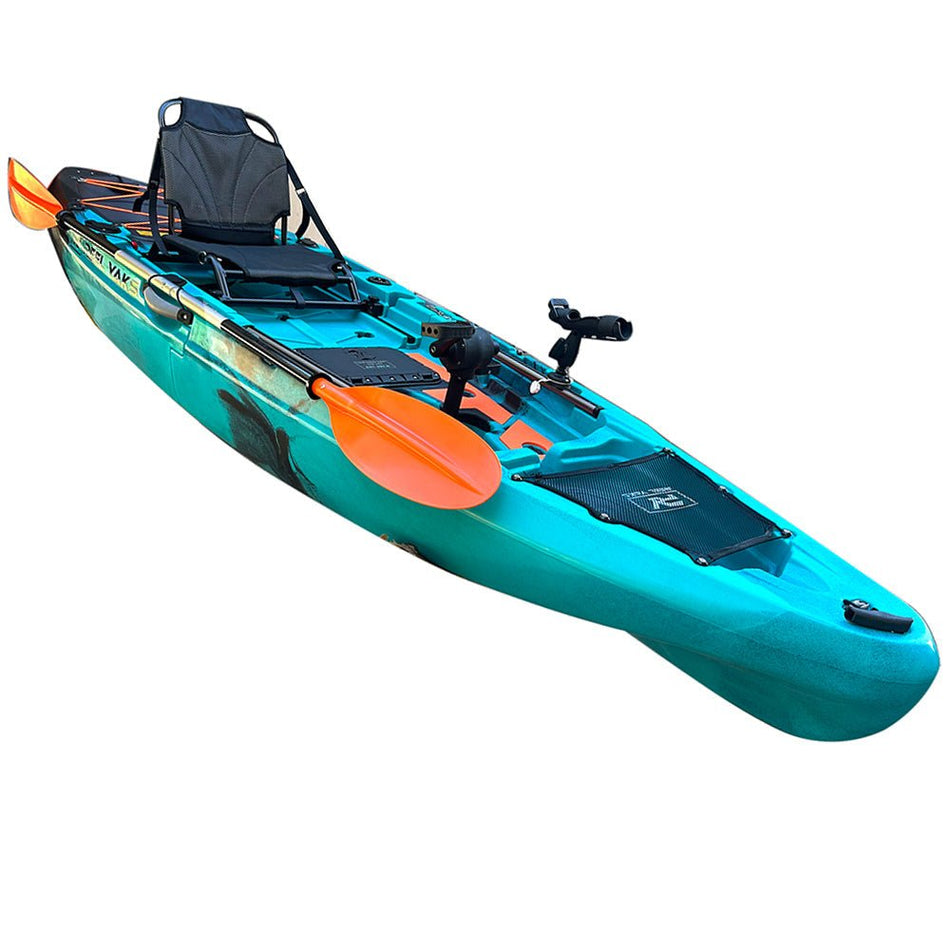 10.8ft Rapido Modular Propeller Drive Pedal Fishing Kayak | 440lbs Capacity | 2 Piece - Get Tight Gear