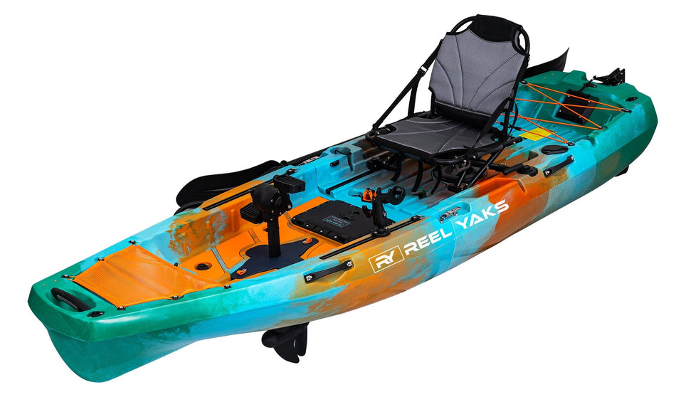 10ft Radar Modular Propeller Drive Pedal Fishing Kayak | 430lbs Capacity | 2 Piece - Get Tight Gear