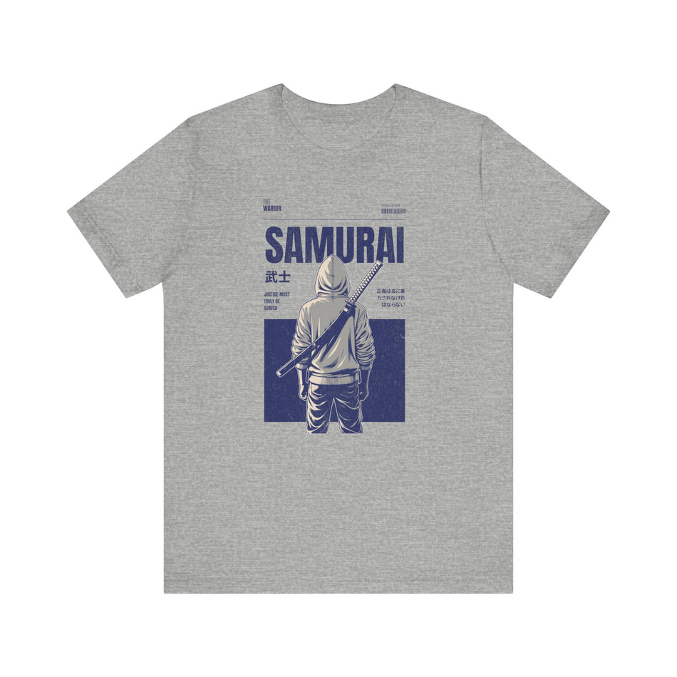 Vintage Samurai Graphic Tee, Anime Shirt, Men's/Women's Casual Wear, Gift for Gamers, Manga Fan Apparel