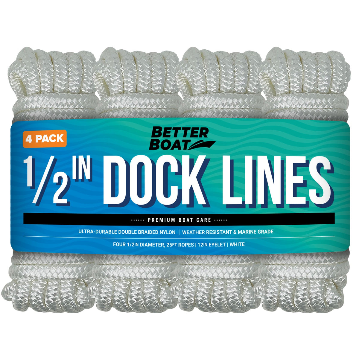 1/2 Dock Lines 25FT - Get Tight Gear