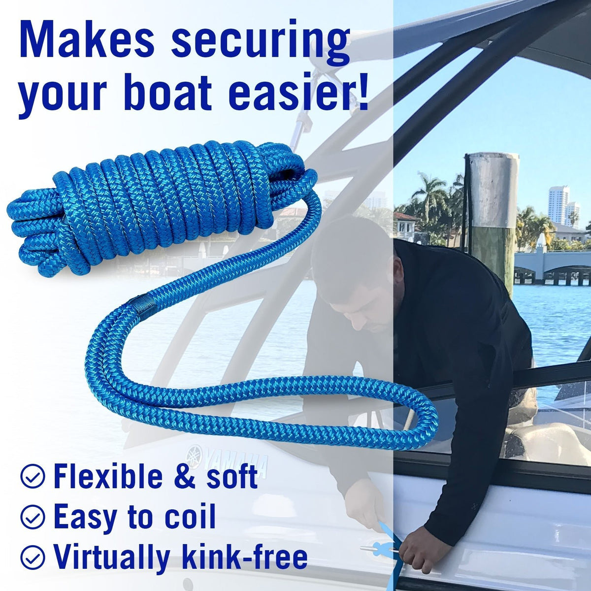 1/2 Dock Lines 25FT - Get Tight Gear