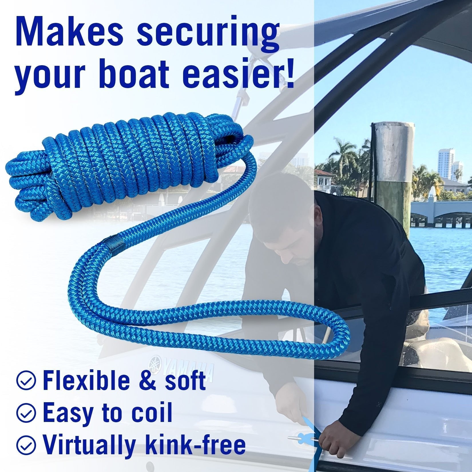 1/2 Dock Lines 25FT - Get Tight Gear