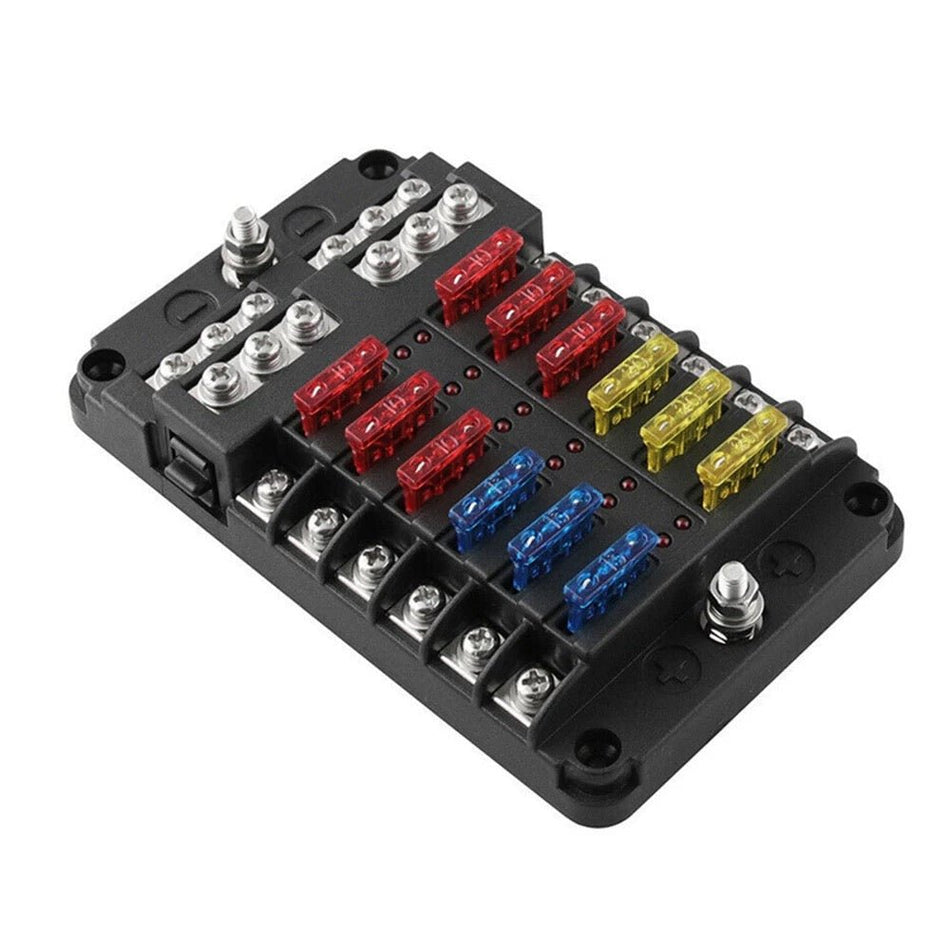 12 Way Fuse Block Panel - Get Tight Gear