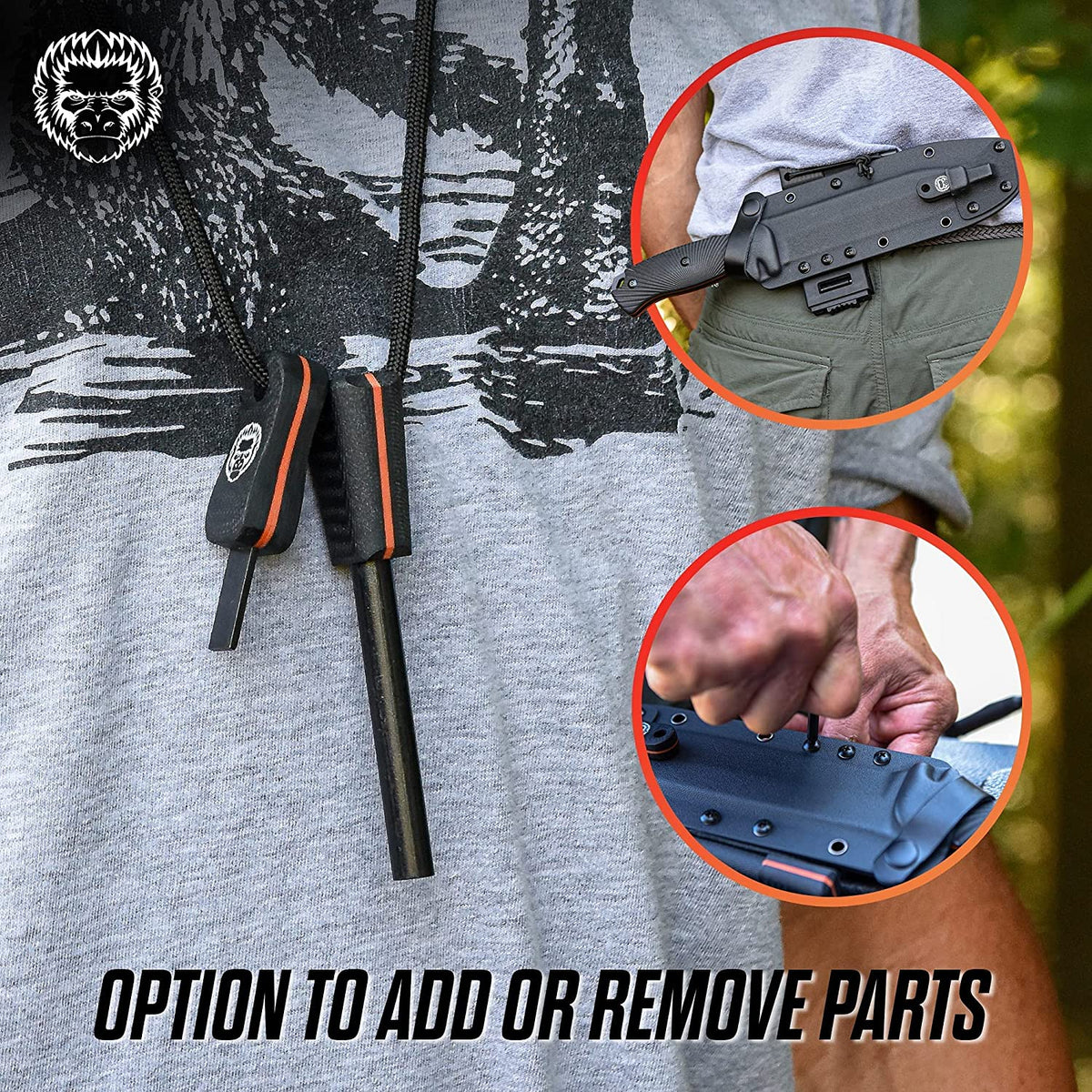 12.32" LAVALINE SURVIVAL KNIFE WITH FIXED 1095 HIGH CARBON STEEL BLADE - Get Tight Gear