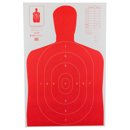 ACTION TGT HIVIS FLOR RED B27E 100PK